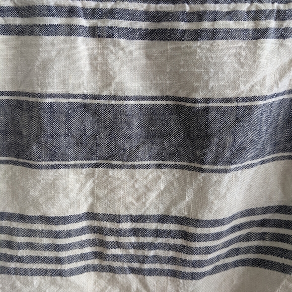 MADEWELL Linen-Blend Open Back Striped Dress - Picture 6 of 10